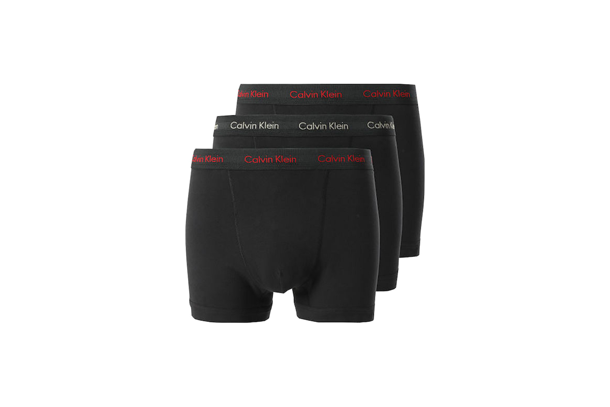 Calvin Klein Trunk Shorty Εσώρουχα Boxer 3-Τεμάχια (NB3056A 6G6) Μαύρο